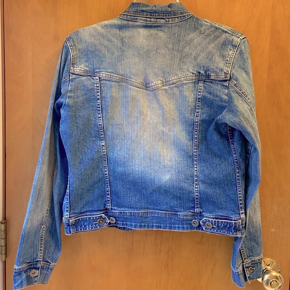 1998 HYDRAULIC STRETCHY DENIM JACKET~TRULY VINTAGE FROM MY PERSONAL COLLECTION~M - Picture 9 of 10